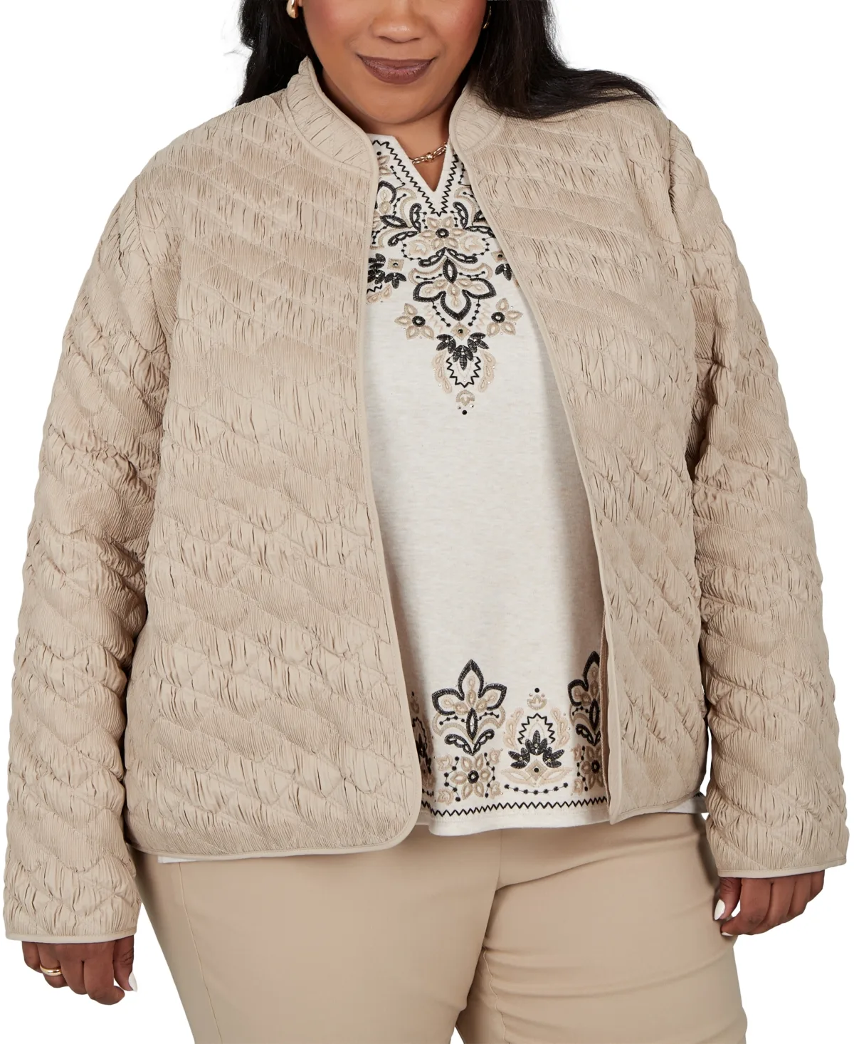 Quilted Lightweight Jacket by Alfred Dunner