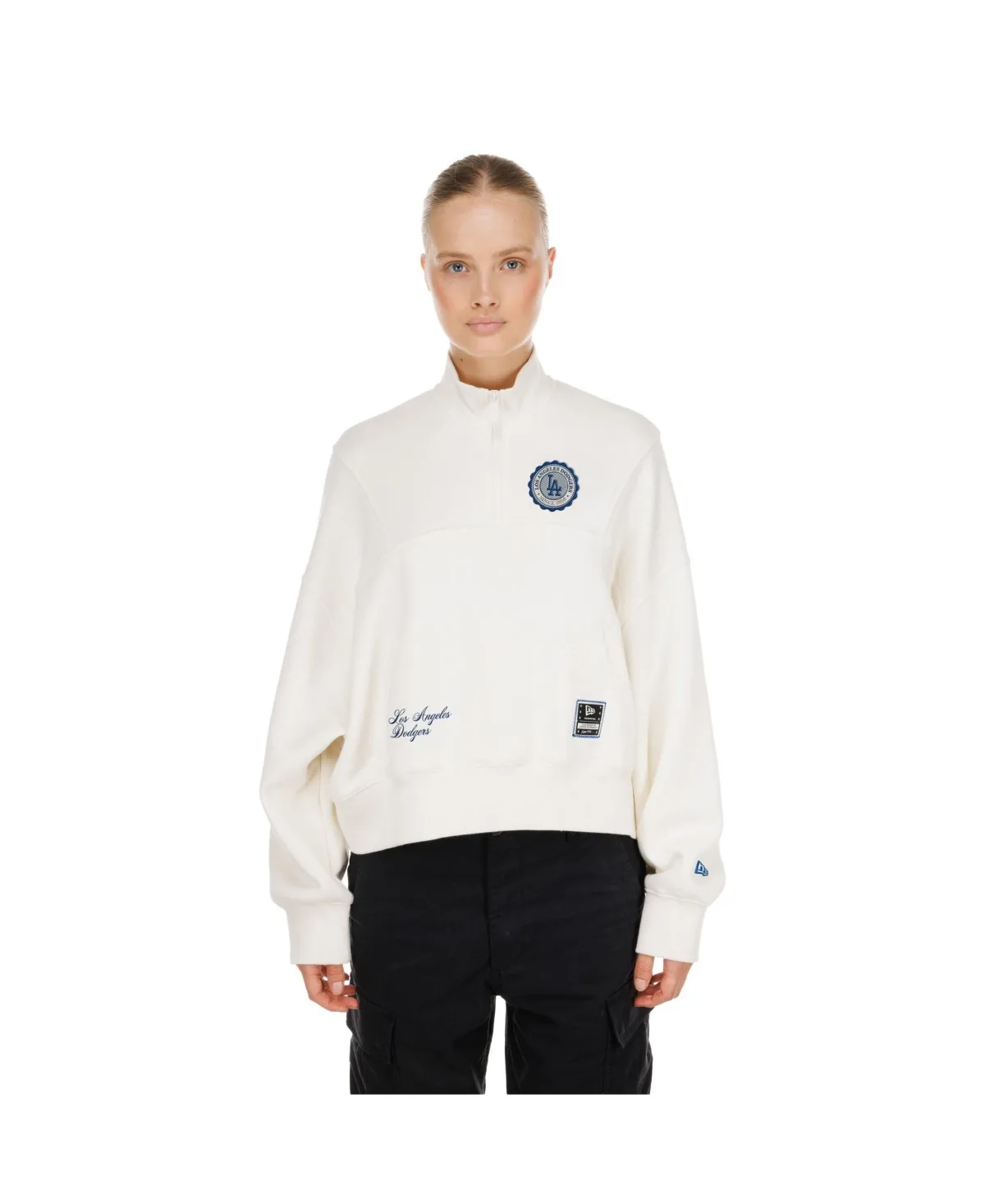 Los Angeles Dodgers Dune Dust Quarter-Zip Fleece by New Era