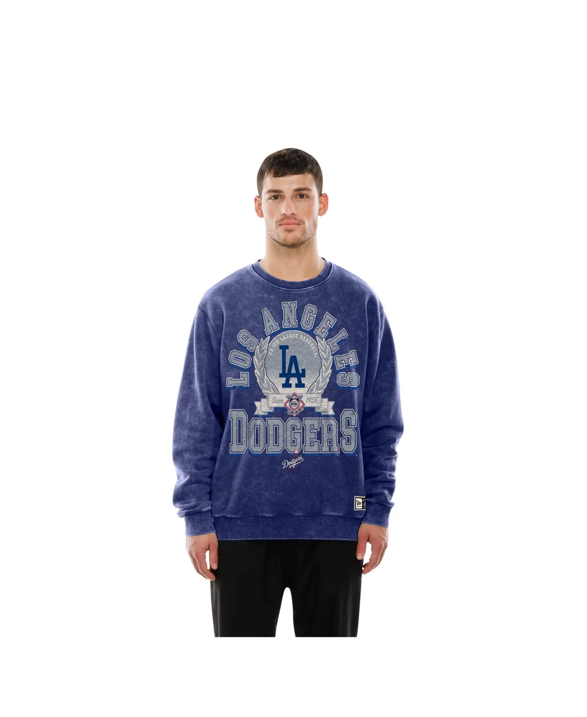 Los Angeles Dodgers Mineral Washed Crewneck Sweatshirt by New Era