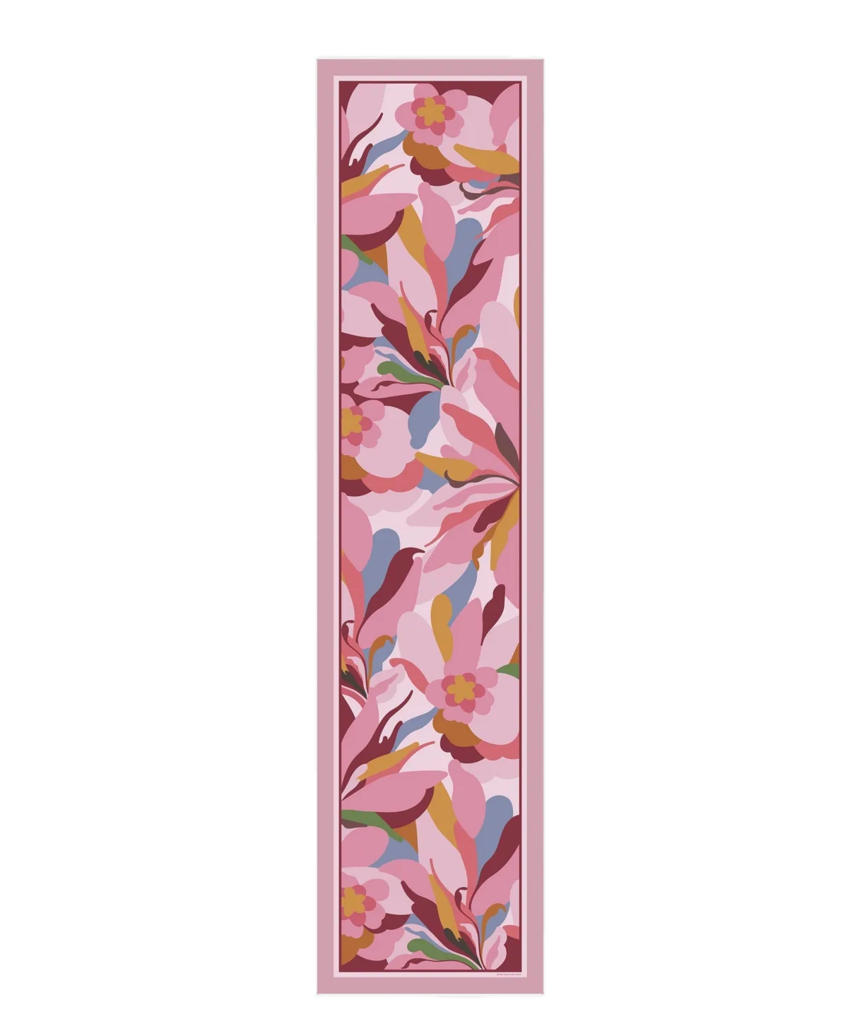 Petal Mirage Floral Oblong Silk Scarf by Jessie Zhao New York