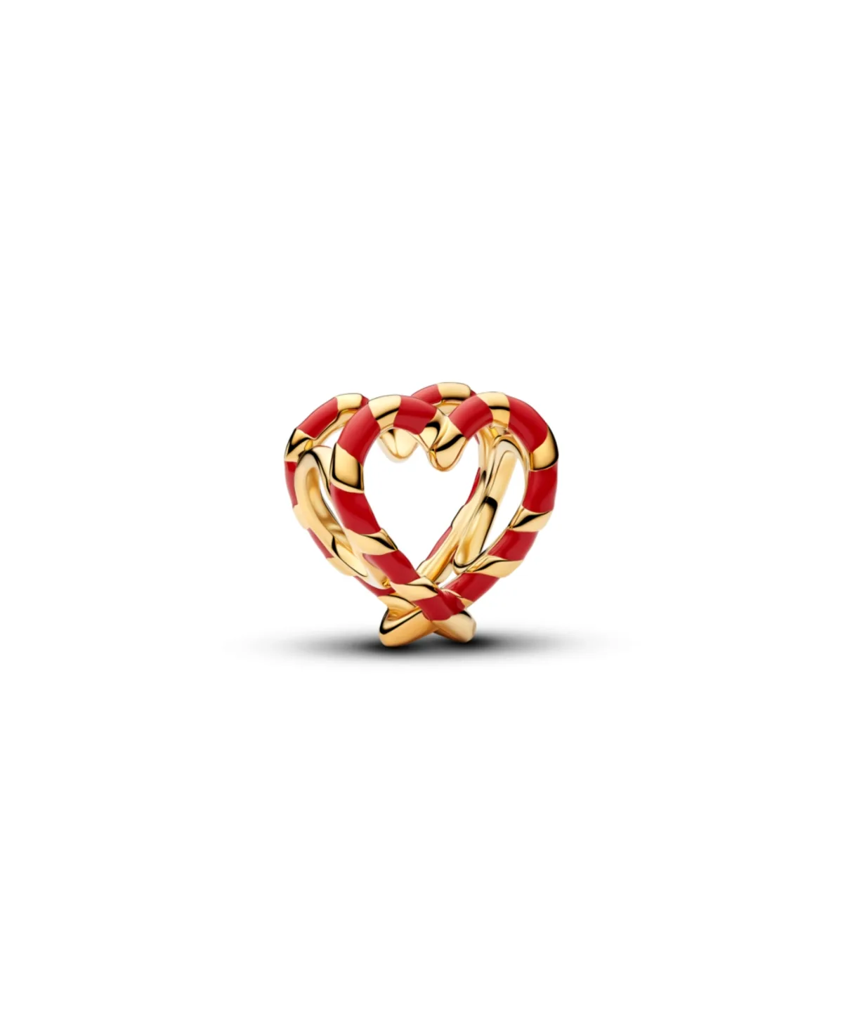 Candy Cane Openwork Heart Charm by Pandora