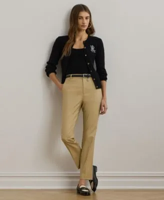 Lauren Ralph Lauren Double Faced Stretch Cotton Pant by Ralph Lauren