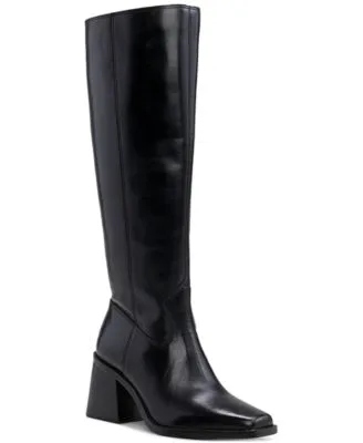 Sangeti Snip Toe Block Heel Knee High Boots by Vince Camuto