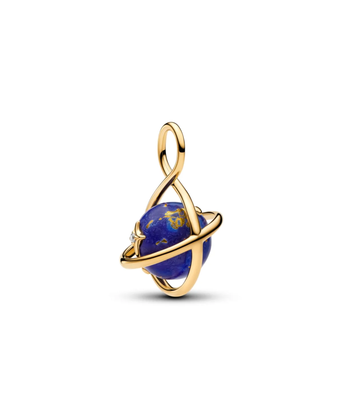 Spinning Celestial Cubic Zirconia & Imitation Lapis Lazuli the Universe Within Dangle Charm by Pandora