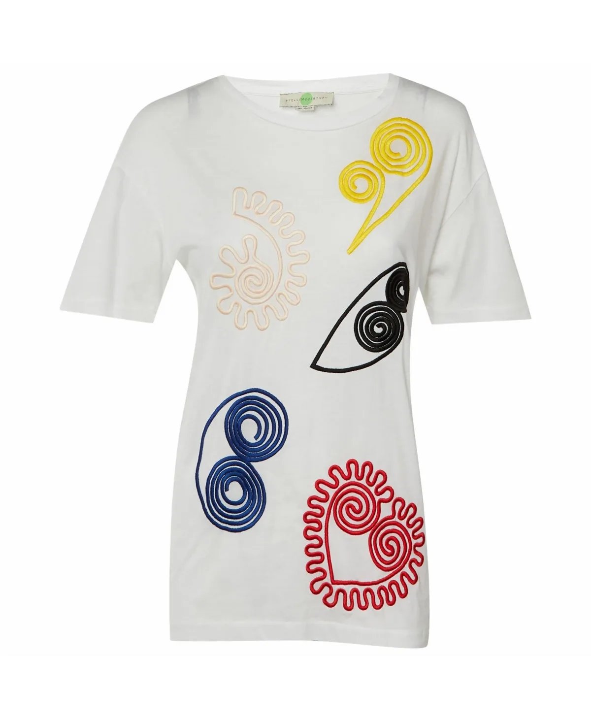Pre-Owned Abstract Embroidered Cotton T-Shirt by Stella McCartney