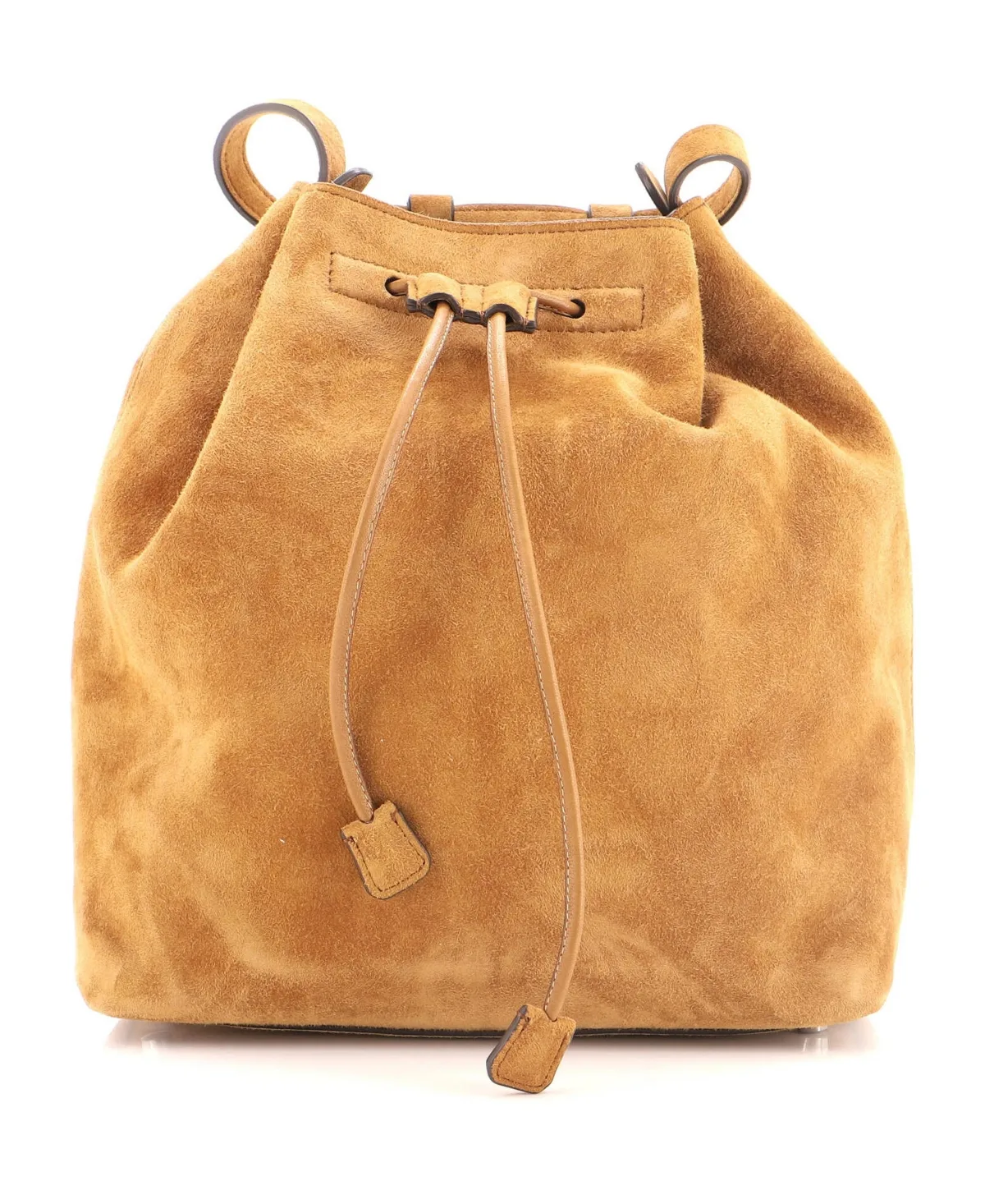 Pre-Owned the Row Drawstring Backpack Suede by Pre Owned the Row