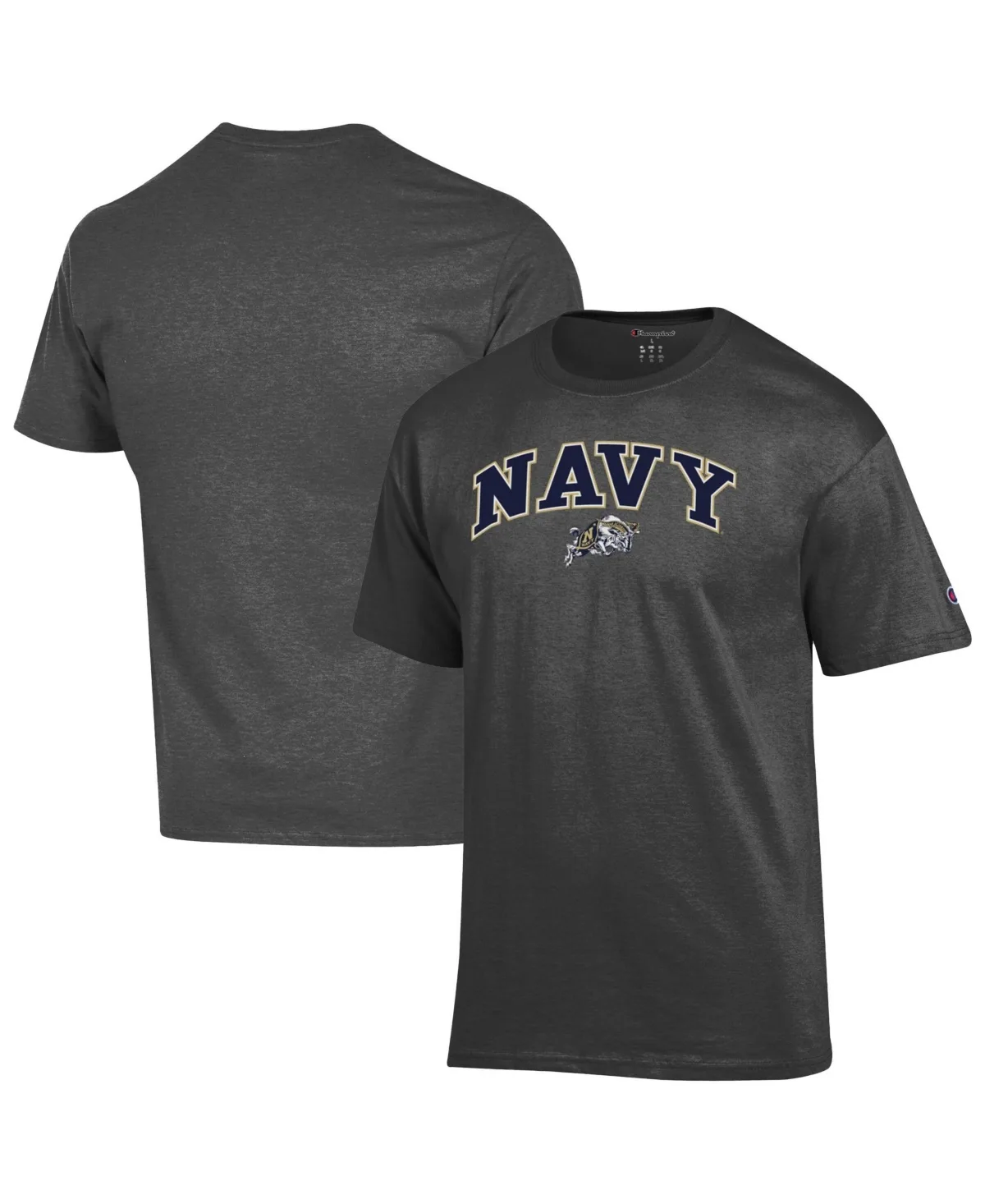 Navy Midshipmen Classic-Fit Screen-Print T-Shirt by Champion