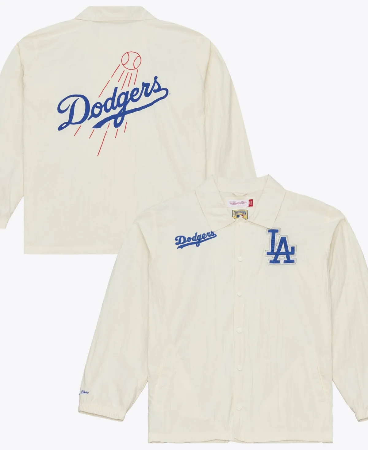 Los Angeles Dodgers Cooperstown Collection Retro Roots Full-Snap Coaches Jacket by Mitchell & Ness