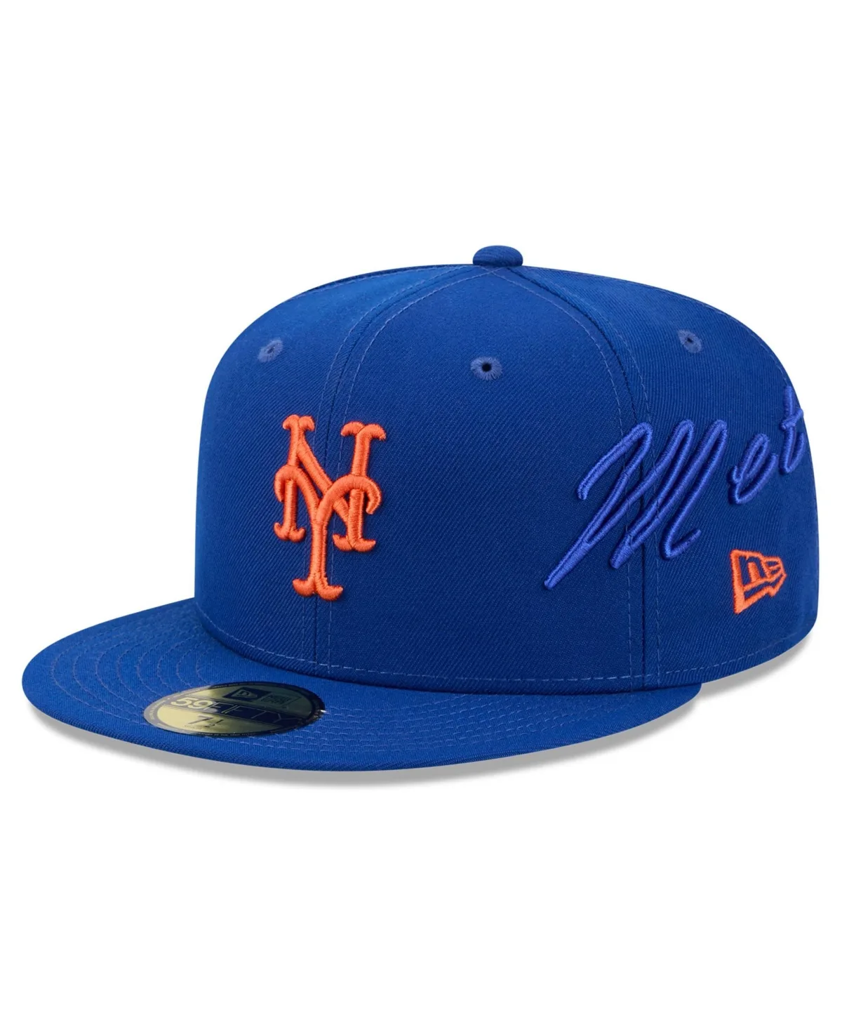 New York Mets Side Script 59FIFTY Fitted Hat by New Era