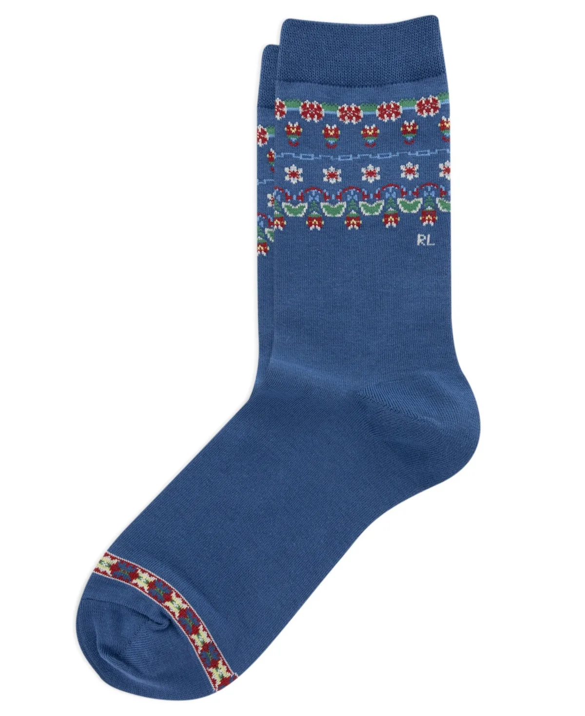 Winter Floral Crew Socks by Polo Ralph Lauren