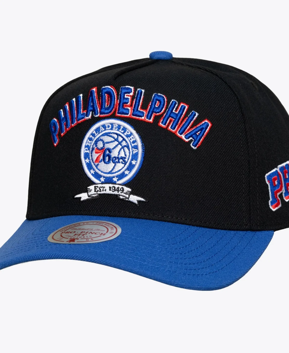 Philadelphia 76ers True Legacy Pro Snapback Hat by Mitchell & Ness