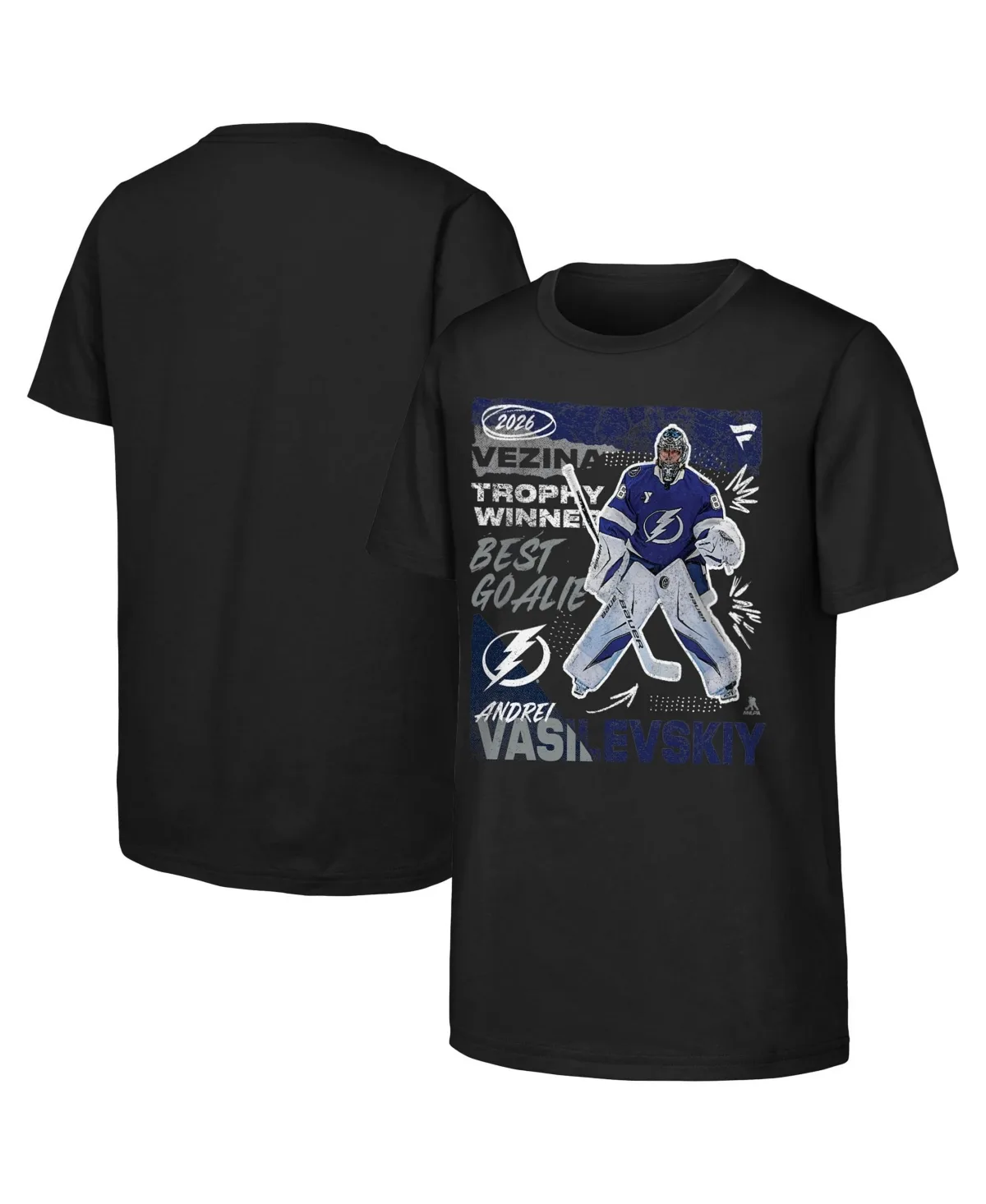 Andrei Vasilevskiy Tampa Bay Lightning 2026 Vezina Trophy Winner T-Shirt by Fanatics