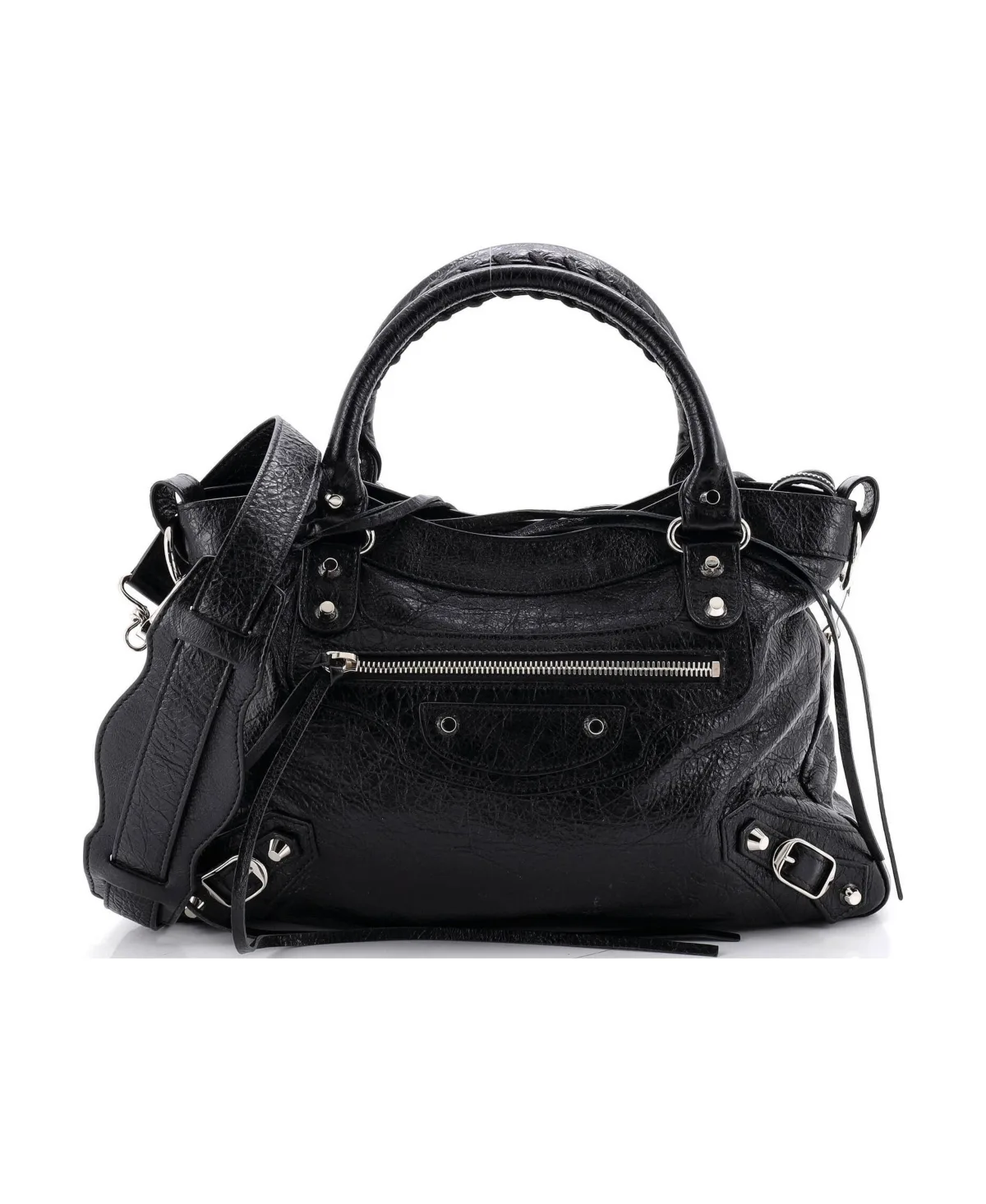 Pre-Owned Town Classic Metallic Edge Bag Leather by Balenciaga