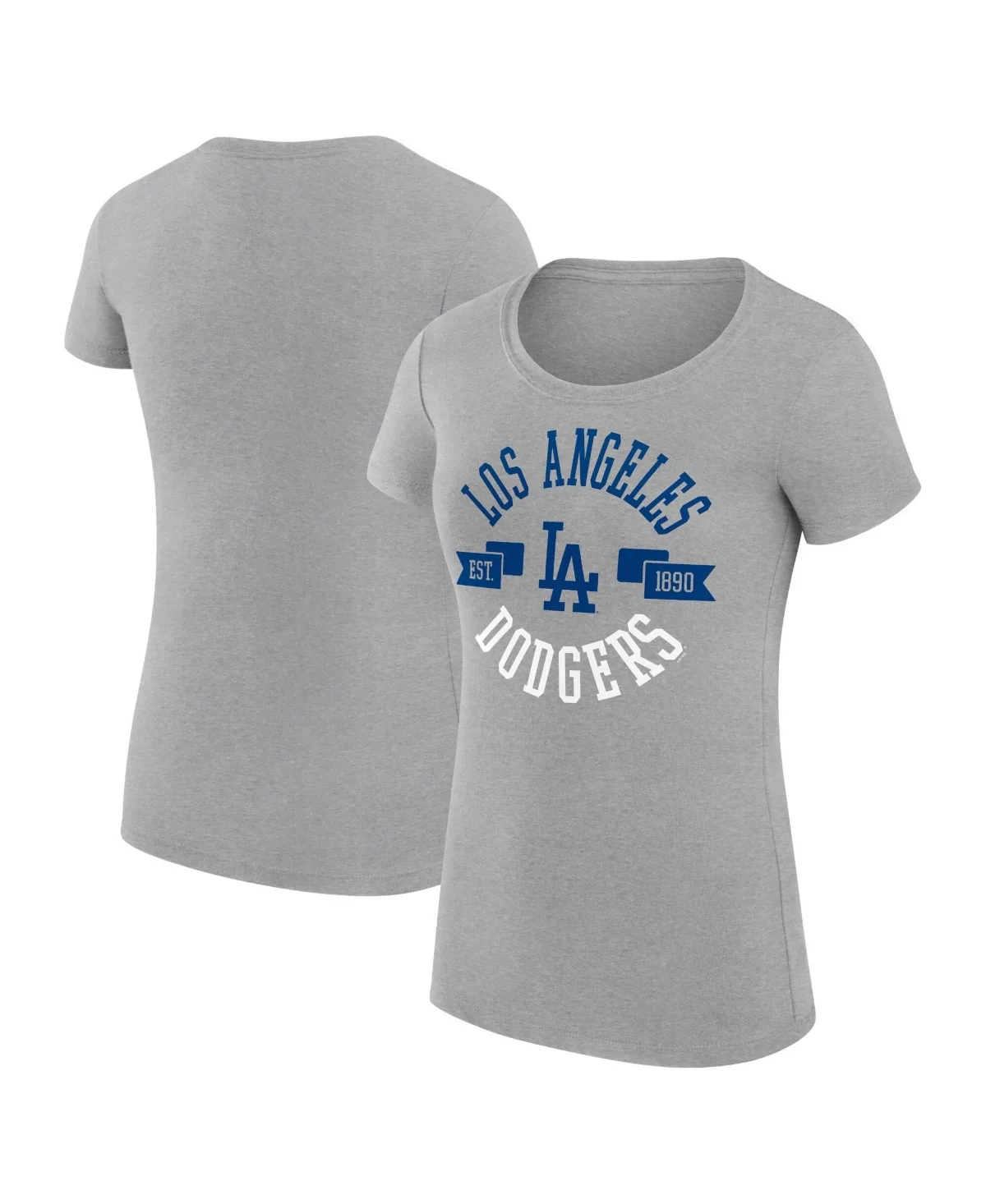 G-III 4Her by Carl Banks Los Angeles Dodgers Super-Slim Fit Lightweight City Graphic T-Shirt by G-III