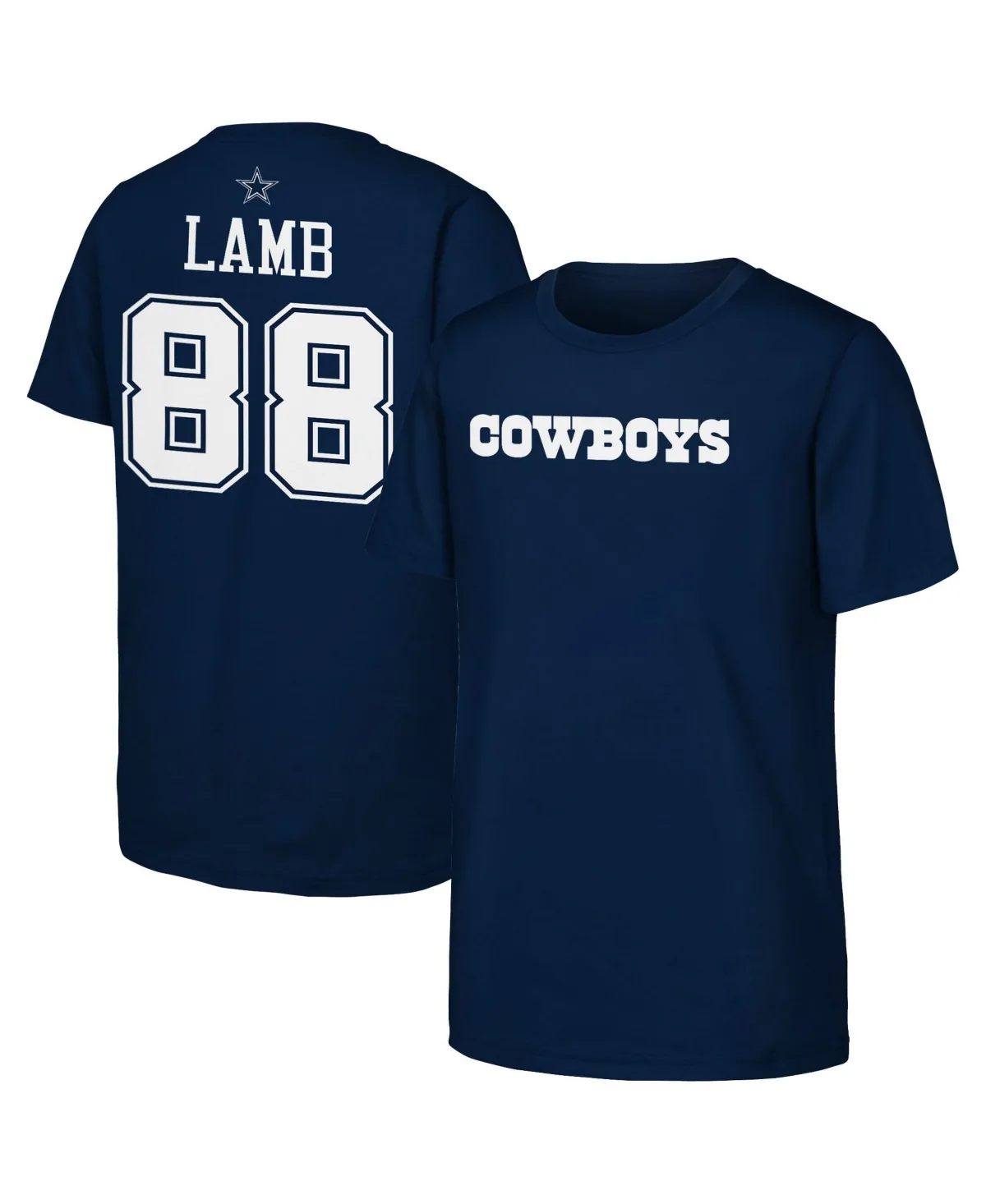 CeeDee Lamb Dallas Cowboys Name & Number T-Shirt by Outerstuff