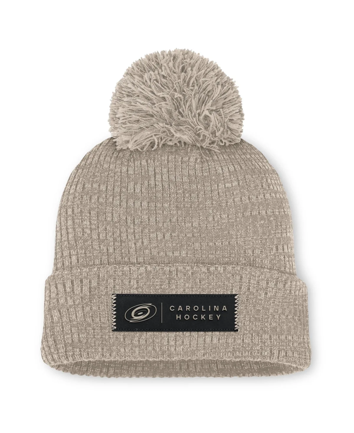 Carolina Hurricanes Authentic Pro Road Cuffed Knit with Pom Hat by Fanatics