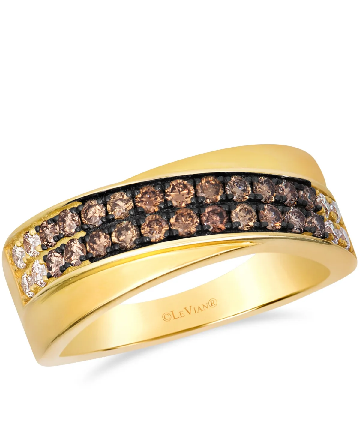 Chocolate Diamond Ring (0.67 ct. t.w.) in 14k Yellow Gold by Le Vian