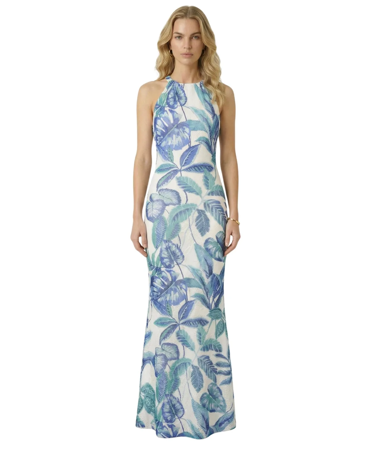 Halter Neck Maxi Dress by Modenaire
