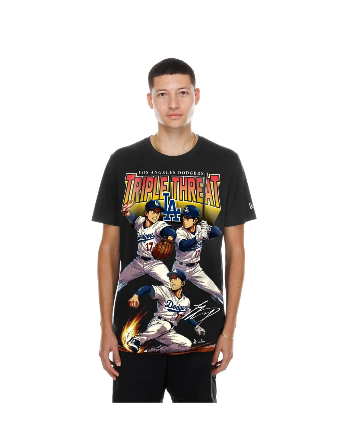 Shohei Ohtani Los Angeles Dodgers Anime Oversize Graphic T-Shirt by New Era