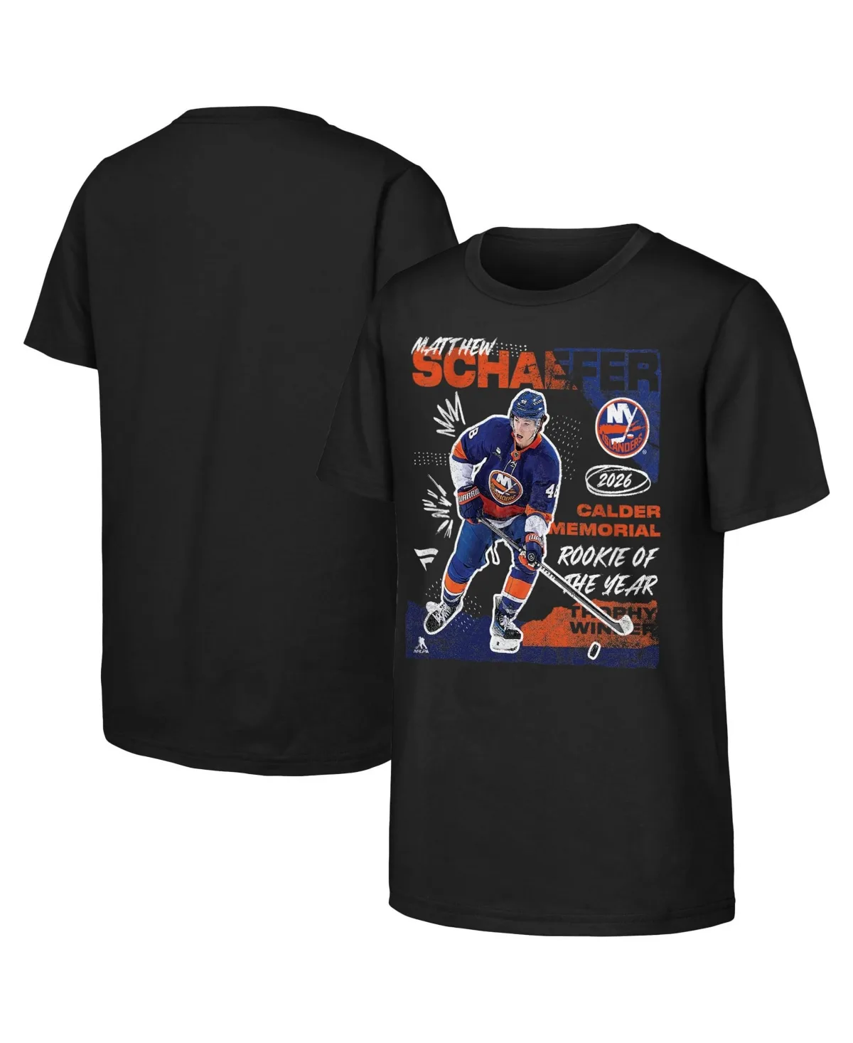 Matthew Schaefer New York Islanders 2026 Calder Memorial Trophy Winner T-Shirt by Fanatics