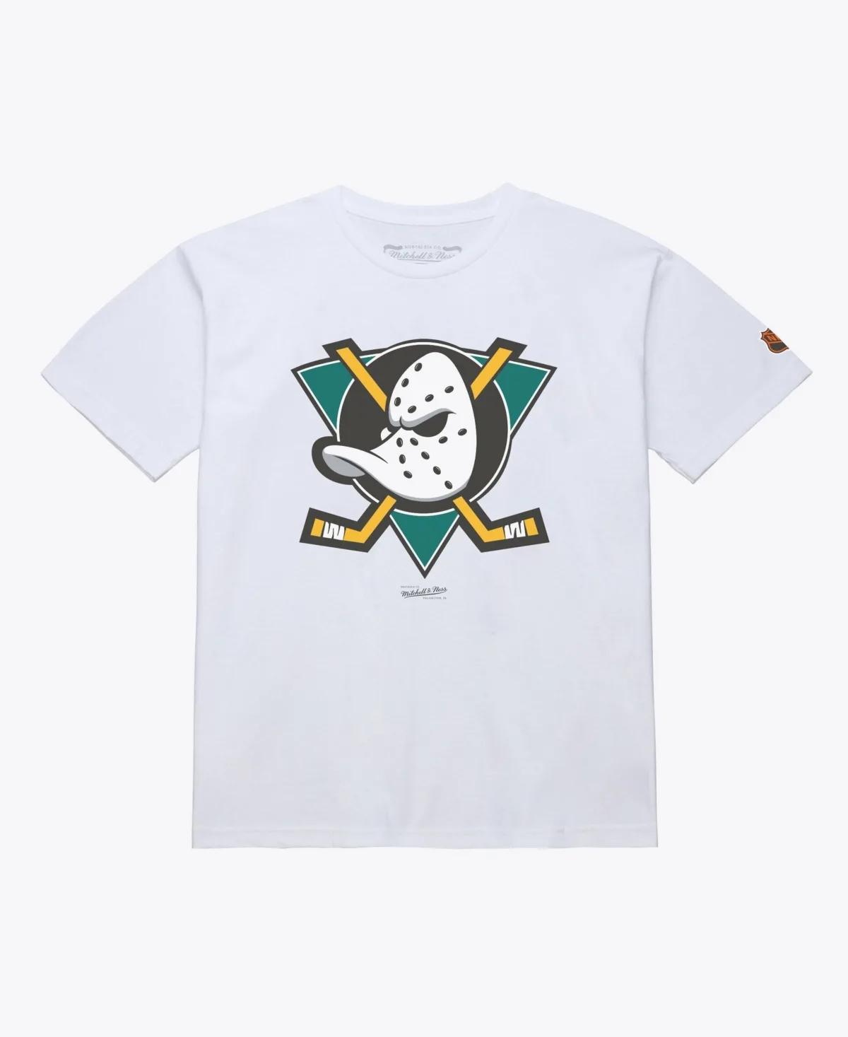 Anaheim Ducks Core Vintage Logo T-Shirt by Mitchell & Ness