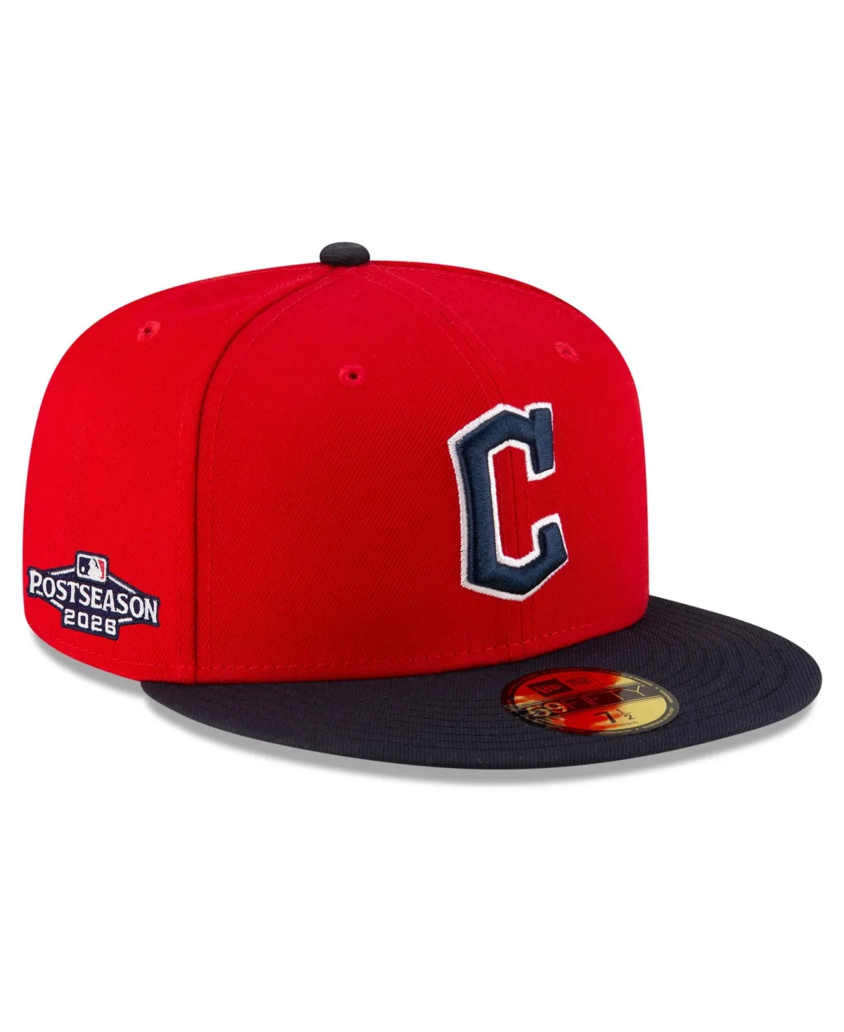 Cleveland Guardians 2026 MLB Postseason Side Patch 59FIFTY Fitted Hat by New Era