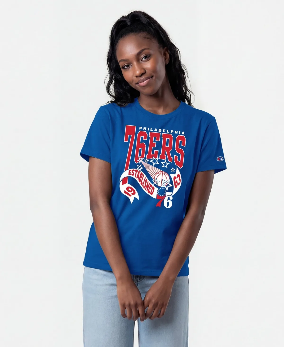 Philadelphia 76ers Banner T-Shirt by Champion
