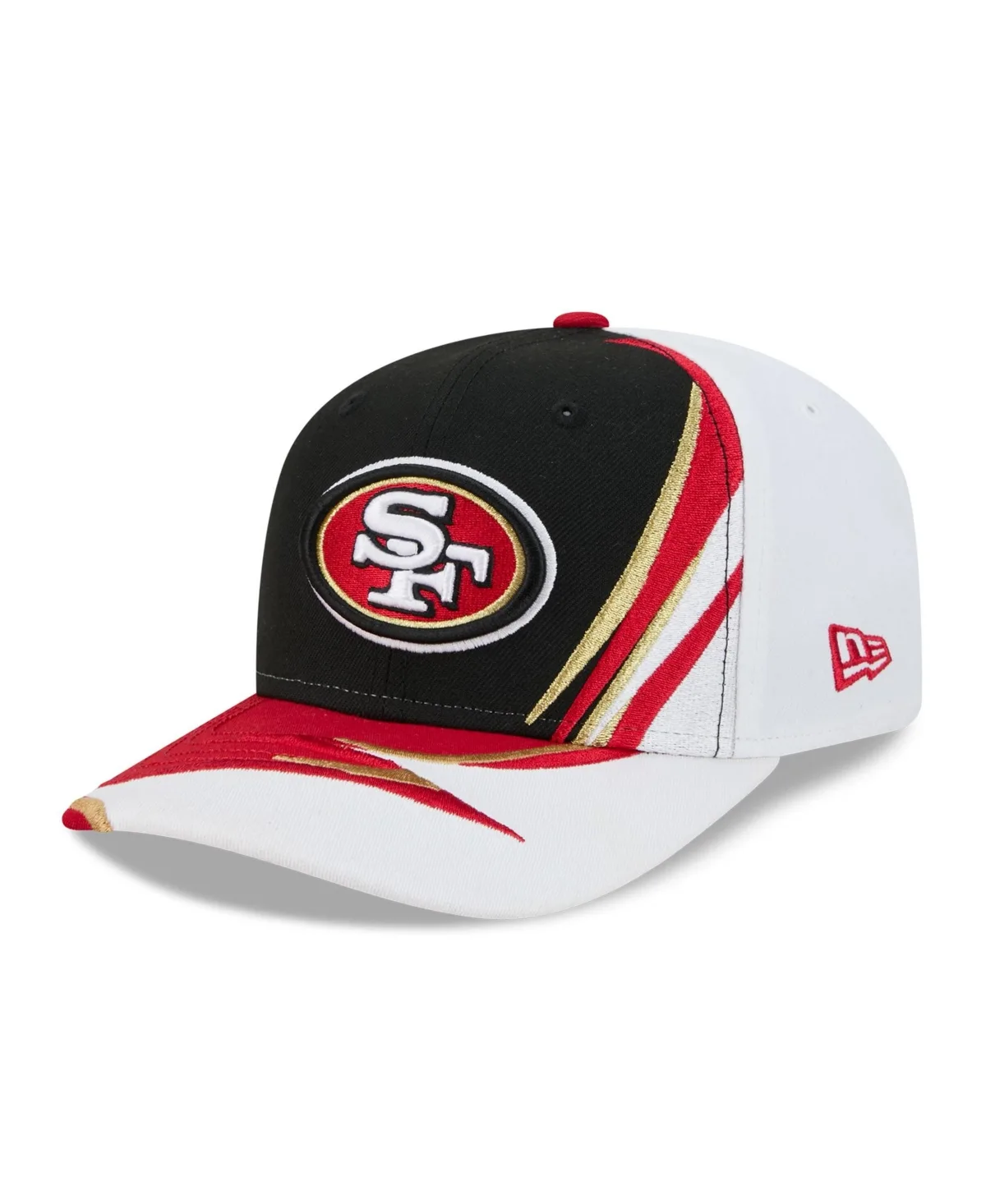 Black/White San Francisco 49ers Fan 9SEVENTY Adjustable Hat by New Era