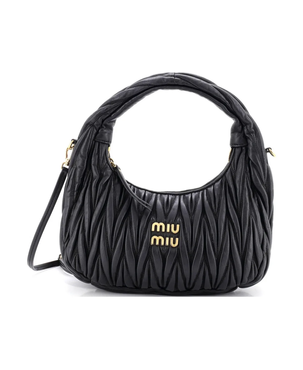 Pre-Owned Miu Miu Small Wander Hobo Matelasse Leather by Miu Miu