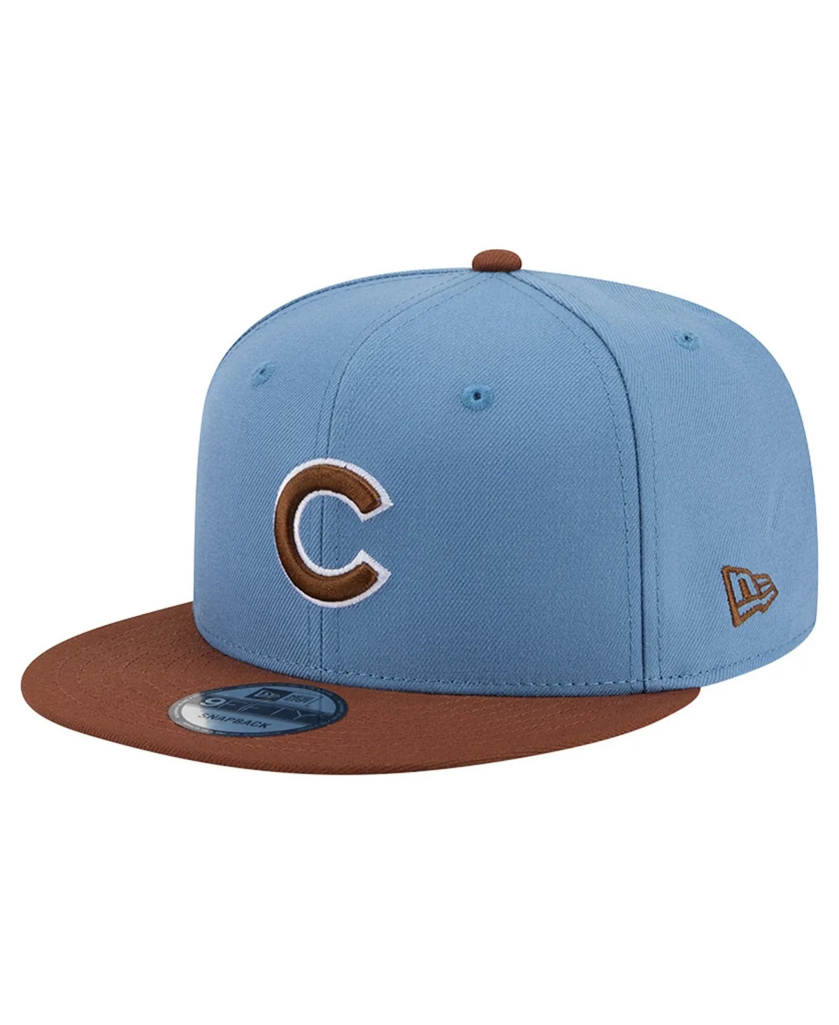 Light Blue/Brown Chicago Cubs Color Pack 9FIFTY Snapback Hat by New Era