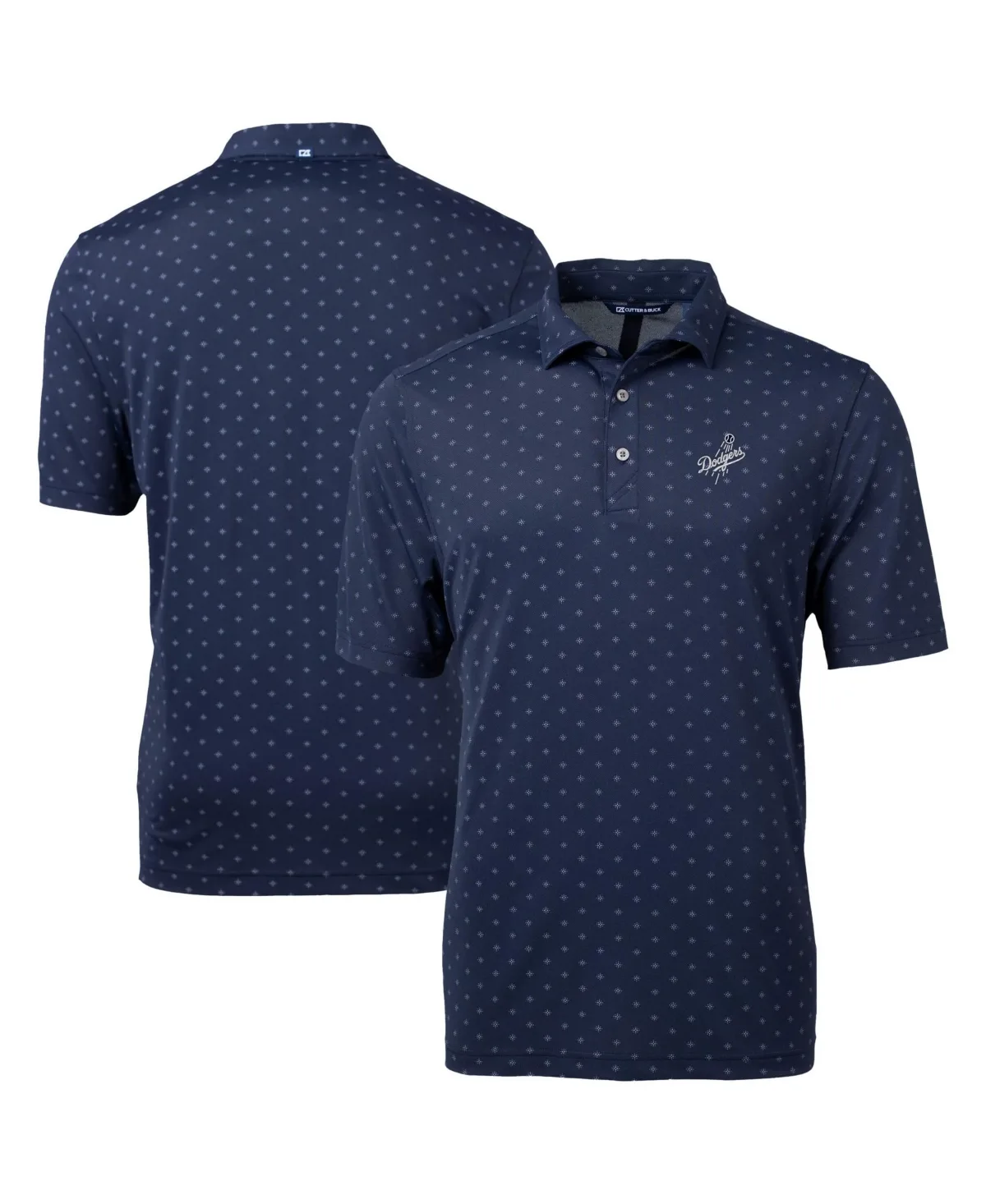 Los Angeles Dodgers Virtue Eco Pique Tile Print Polo Shirt by Cutter & Buck