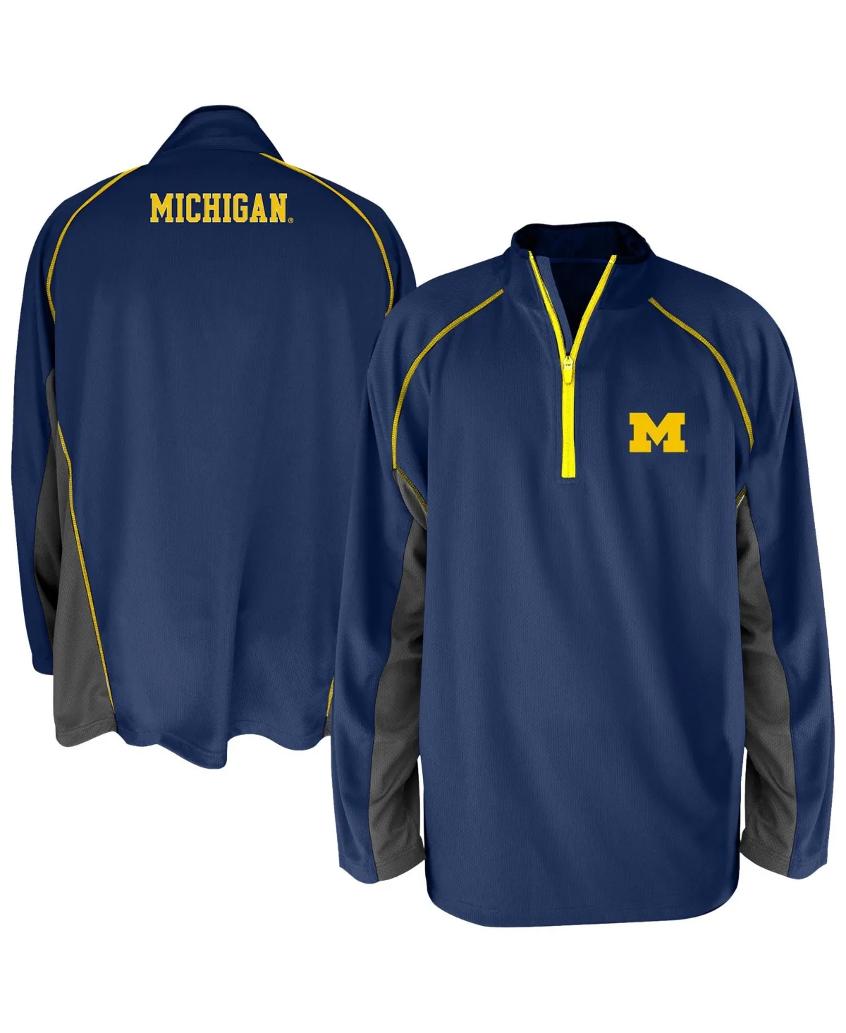 Michigan Wolverines Quarter-Zip Raglan Jacket by Fanatics