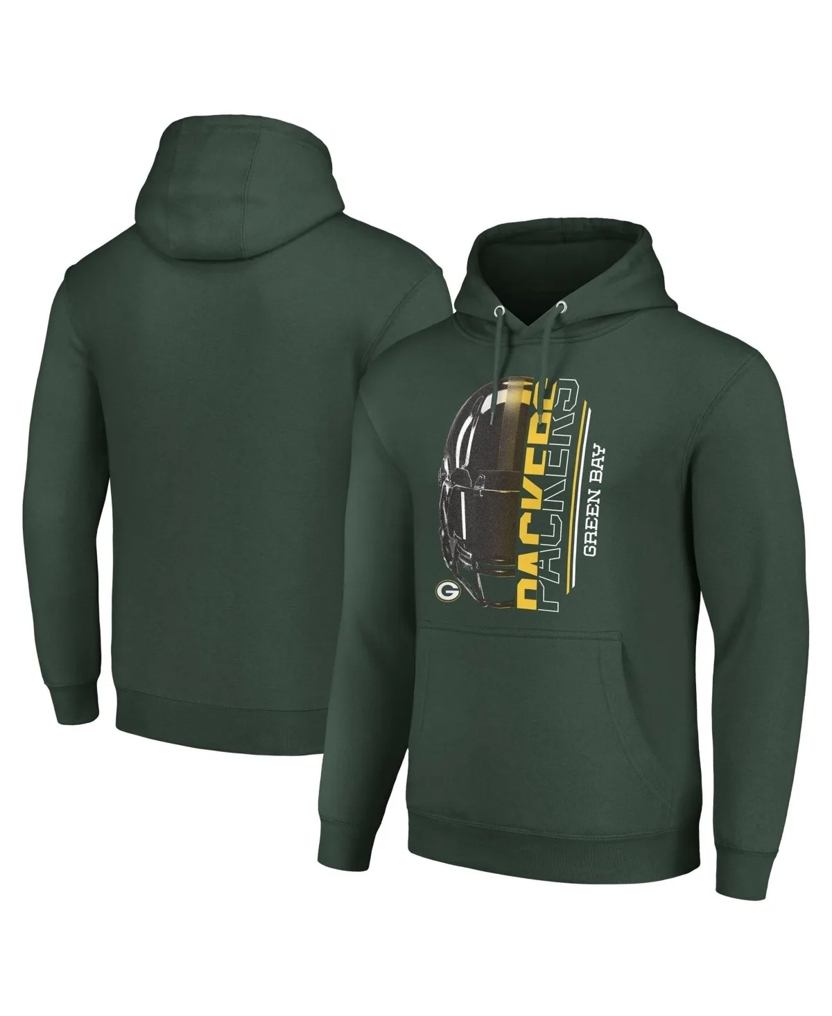 Bay Packers Half Helmet Logo Pullover Hoodie by Starter