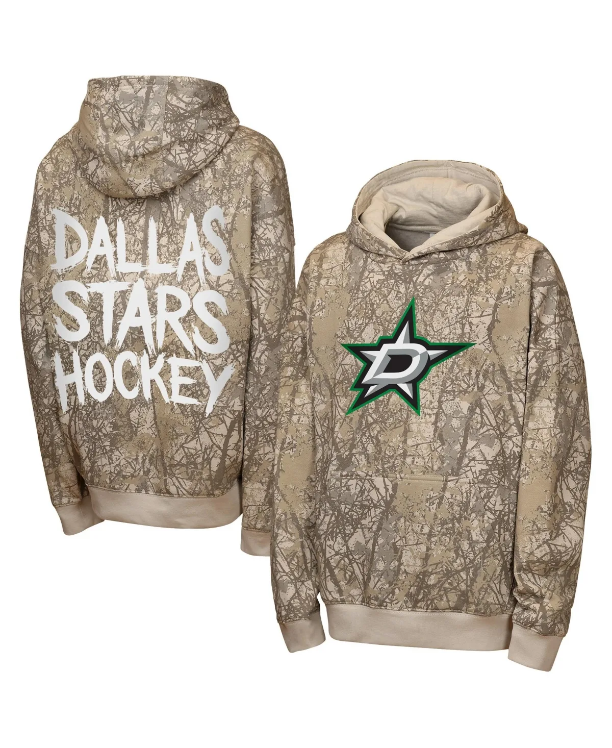Dallas Stars Fast Furious Oversized Pullover Hoodie by Outerstuff