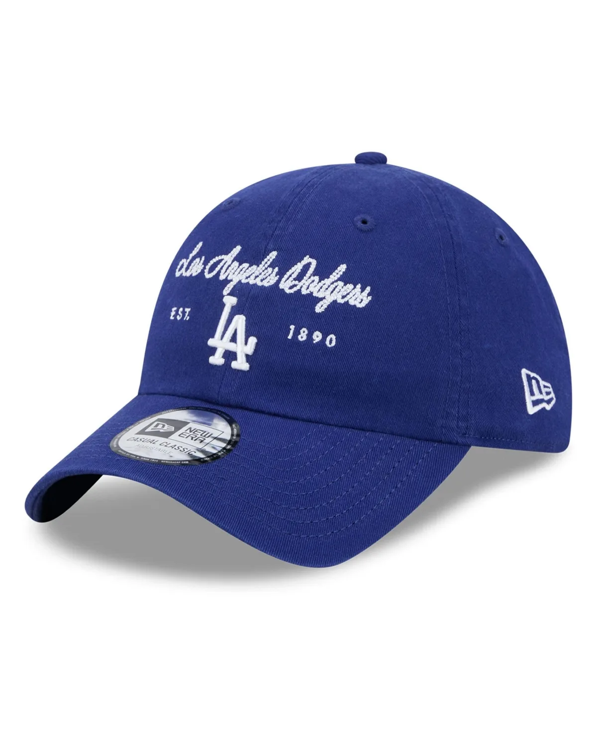 Los Angeles Dodgers Script Casual Classic Adjustable Hat by New Era
