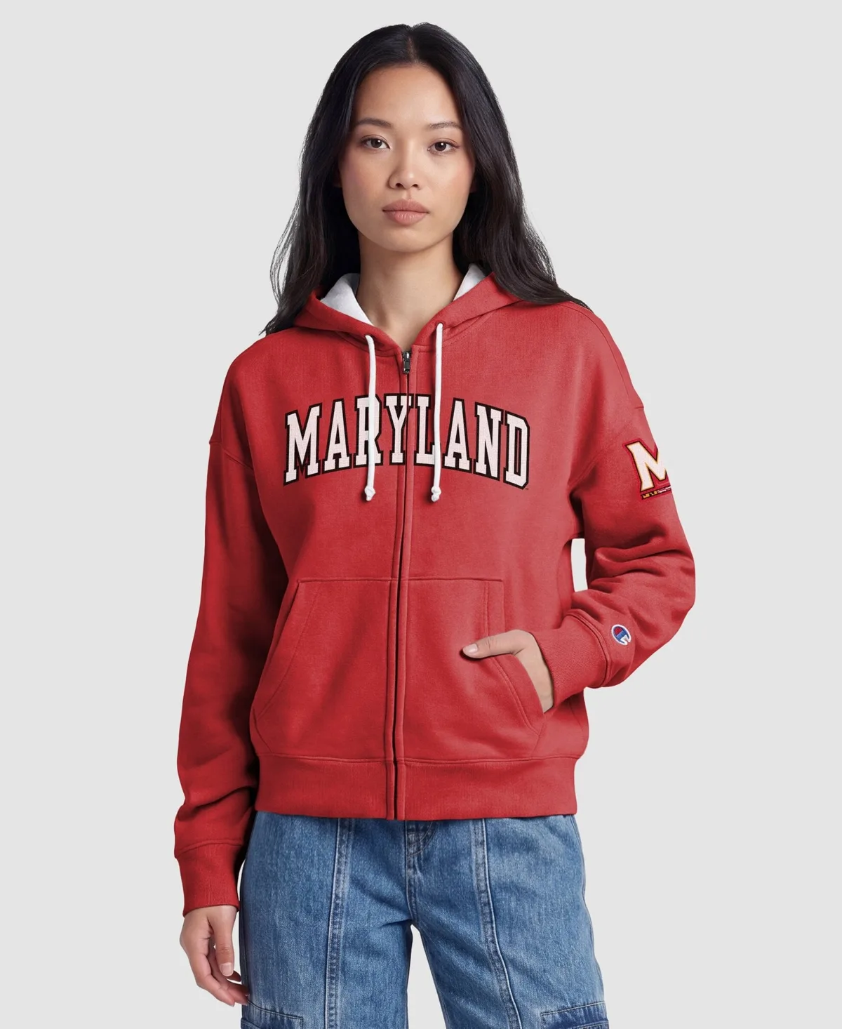 Maryland Terrapins Arch Full-Zip Fleece Hoodie by Champion