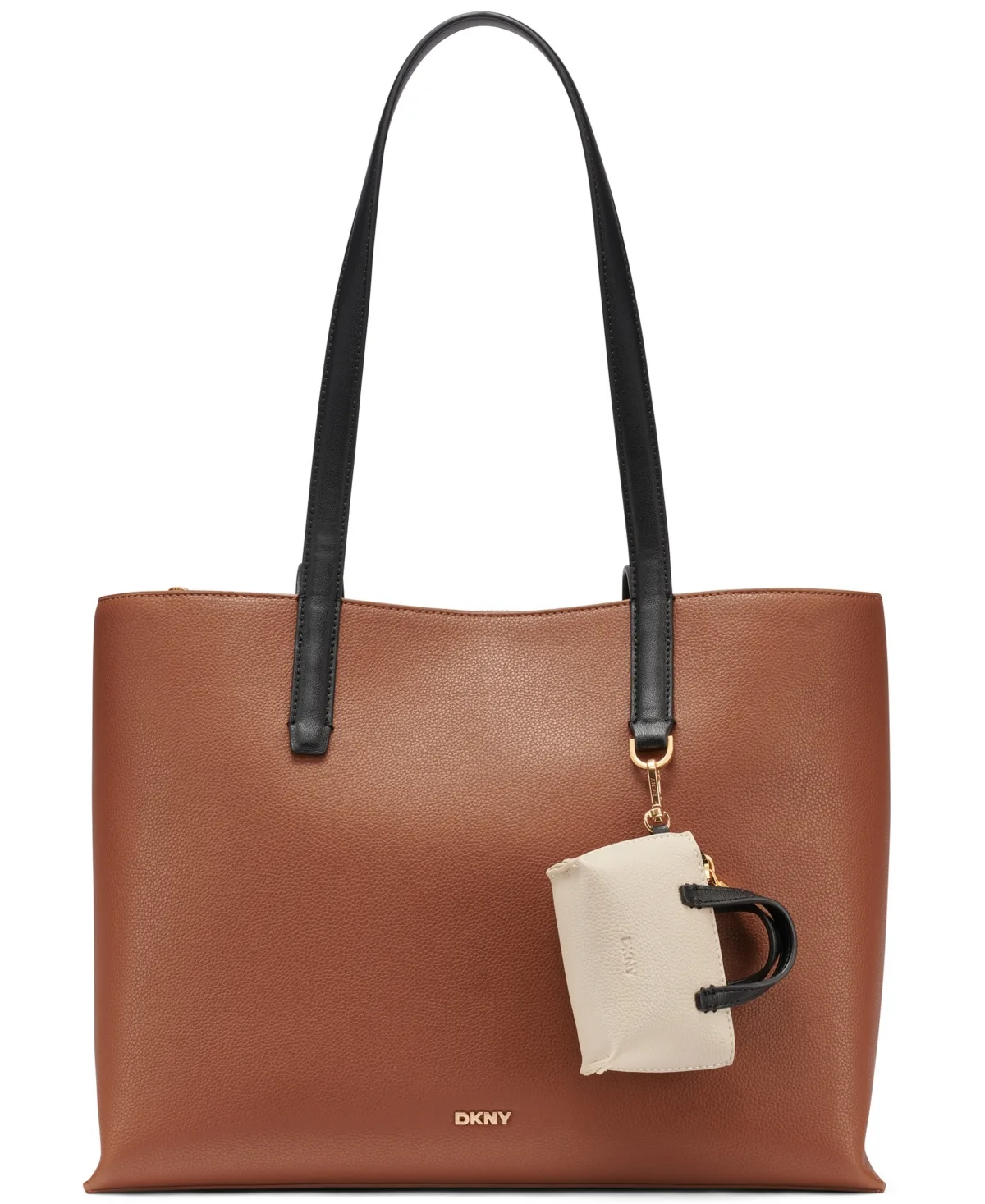 Aria Faux Leather 7-Pocket Snap/Top-Zip Tote by DKNY