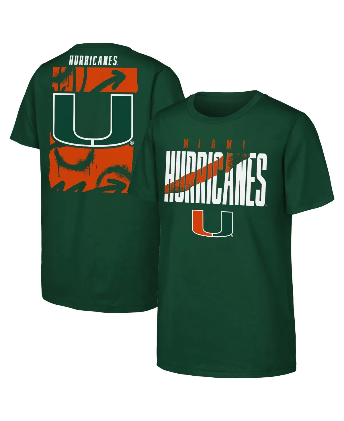 Miami Hurricanes Cut Through T-Shirt by Outerstuff