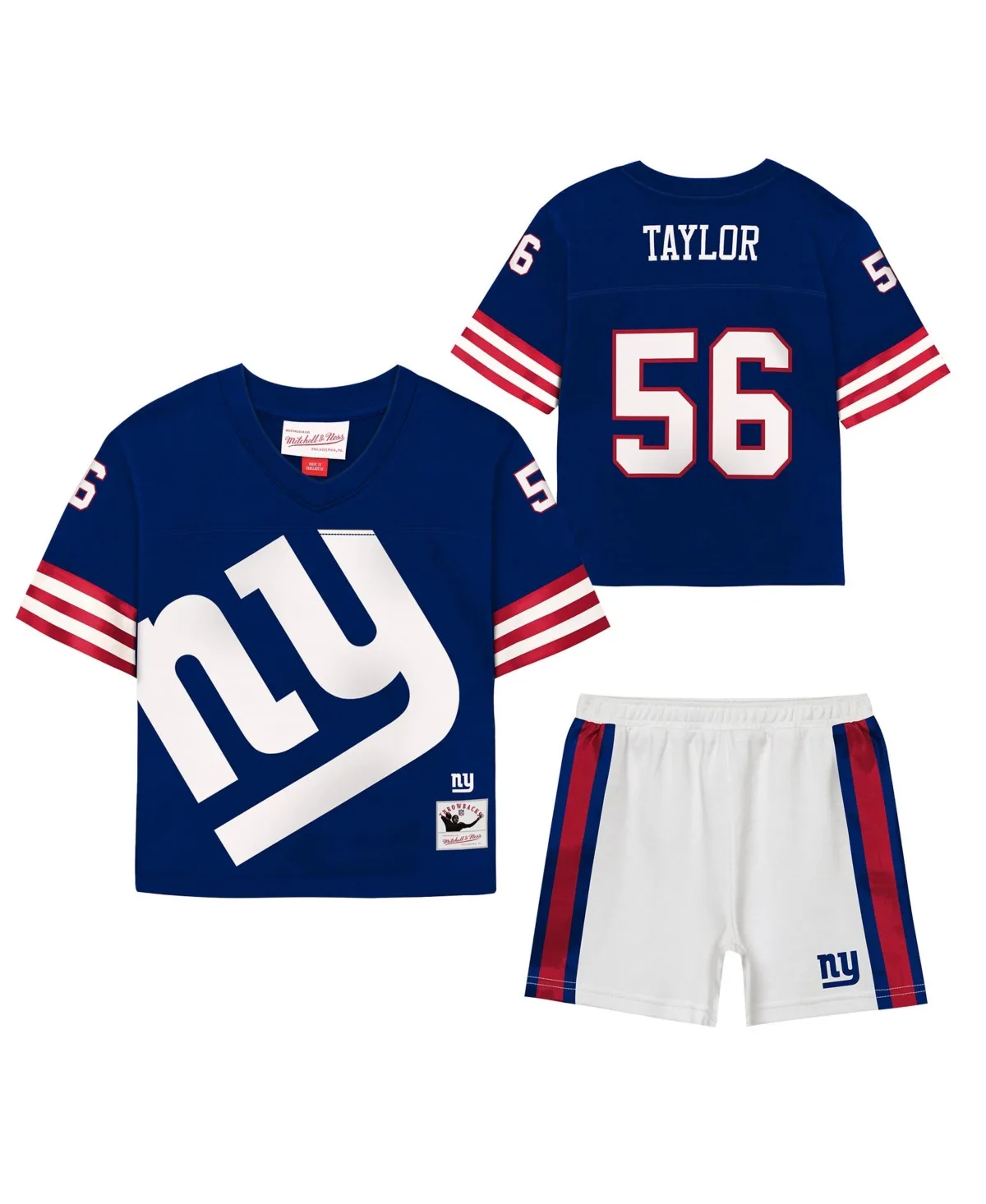 Lawrence Taylor New York Giants Playmaker Short Set by Mitchell & Ness