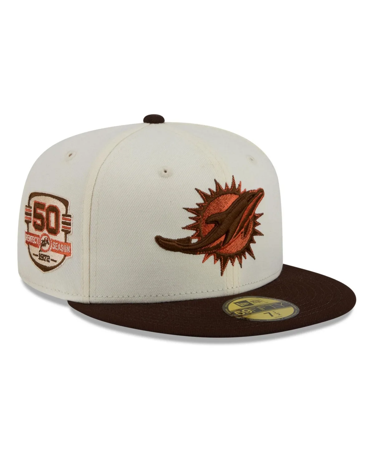 Miami Dolphins Pumpkin Spice 59FIFTY Fitted Hat by New Era