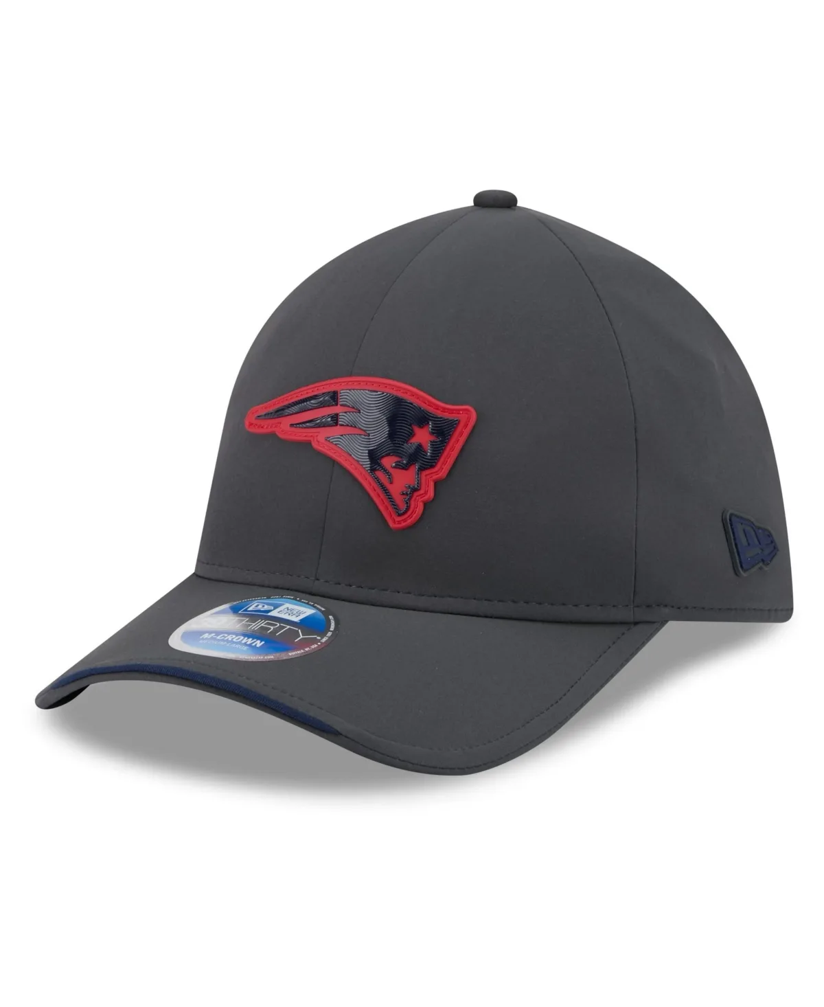 New England Patriots 2026 Sideline Cold Weather 39THIRTY M-Crown Stretch Hat by New Era