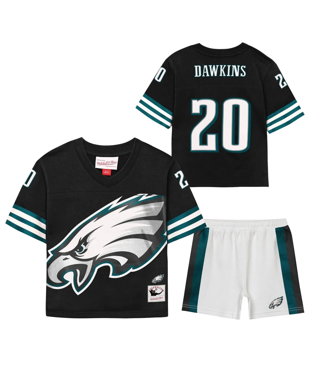 Brian Dawkins Philadelphia Eagles Playmaker Short Set by Mitchell & Ness