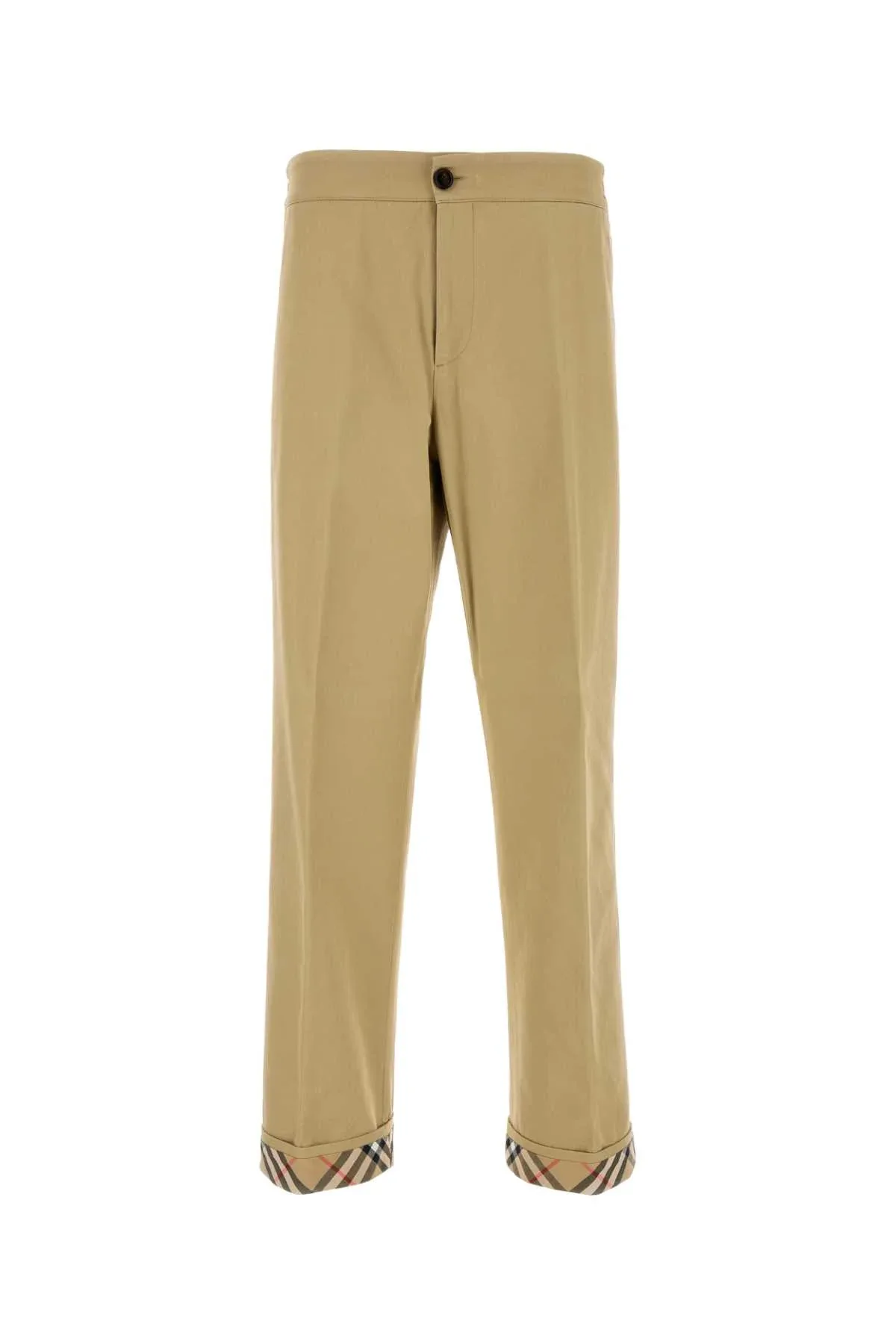 Cotton Twill Trousers by Burberry