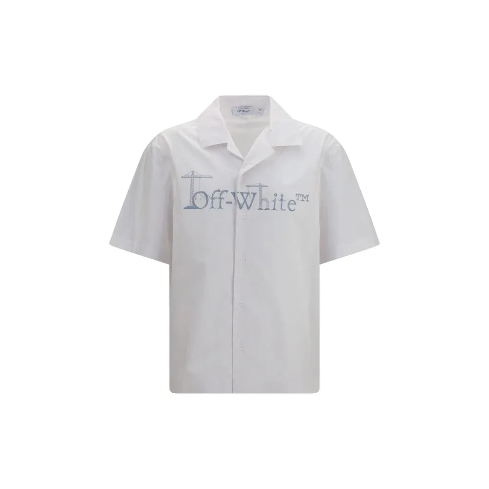 Logo-Embroidered Cotton Poplin Shirt by Off-White