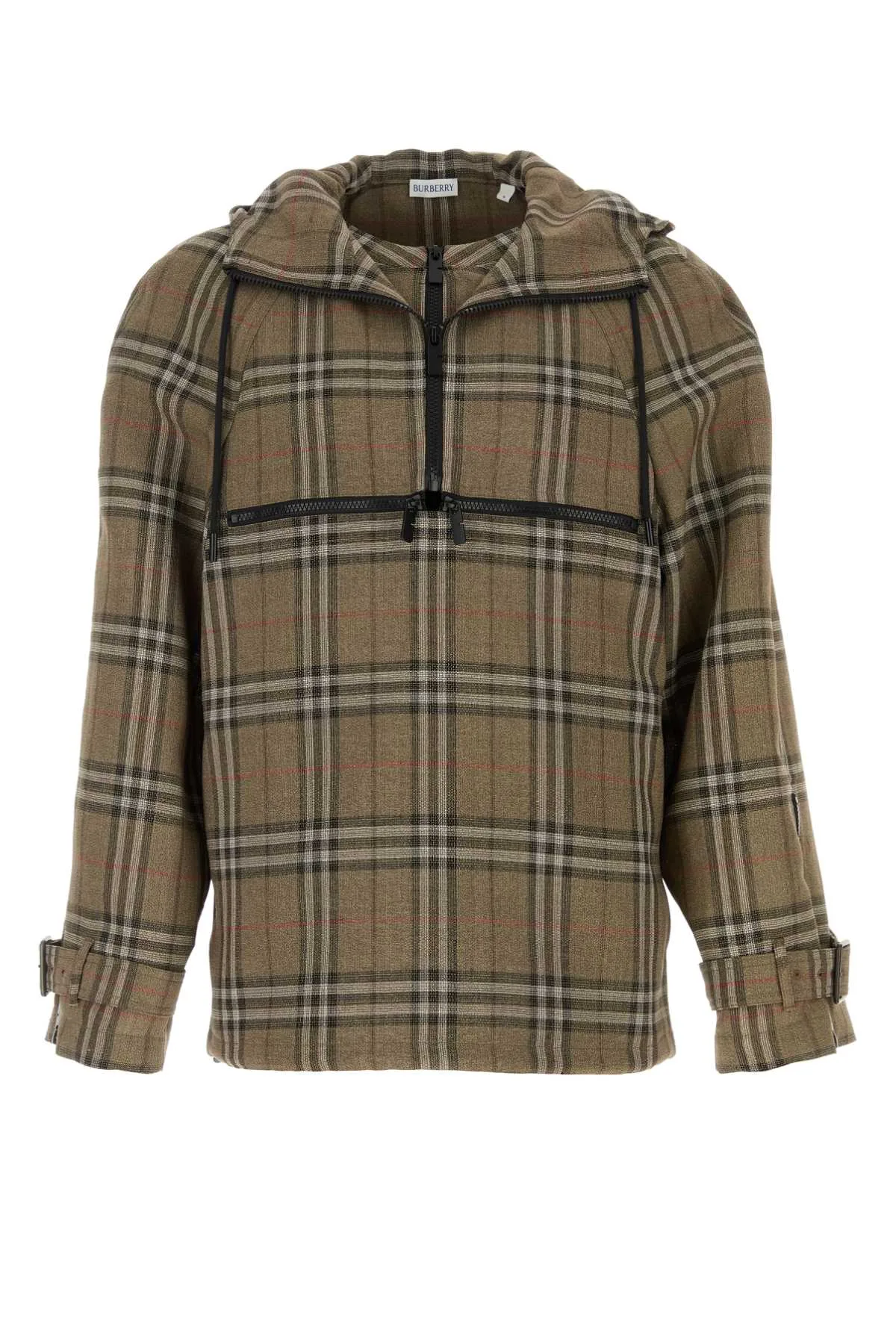 Brushed Check Viscose-Silk Jacket by Burberry