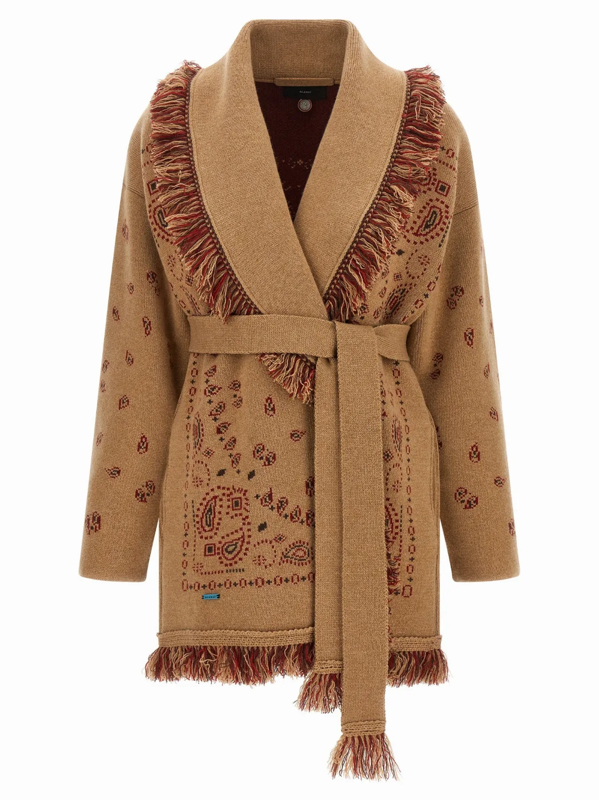 Double Jacquard Cashmere Cardigan by Alanui