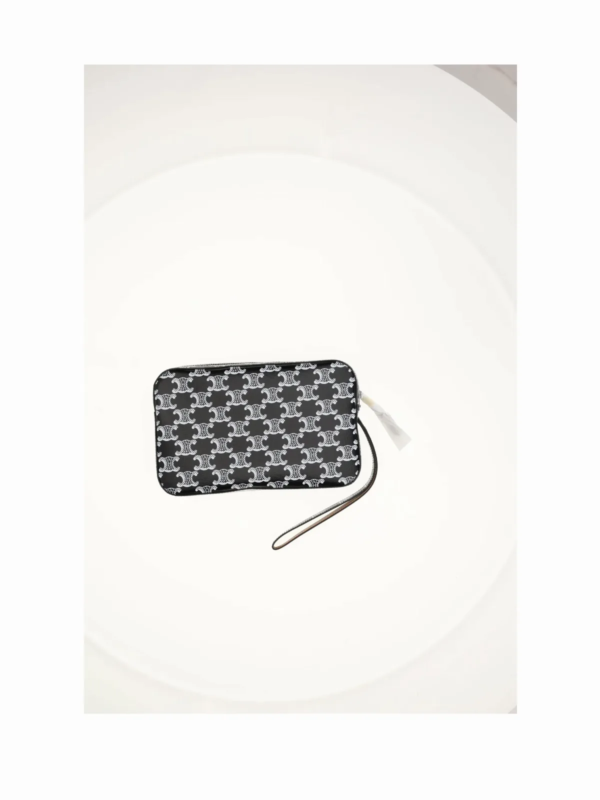Logo-Jacquard Cotton Pouch by Celine
