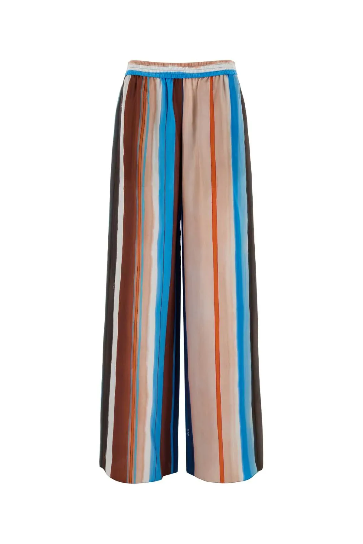 Striped Silk Trousers by Fendi