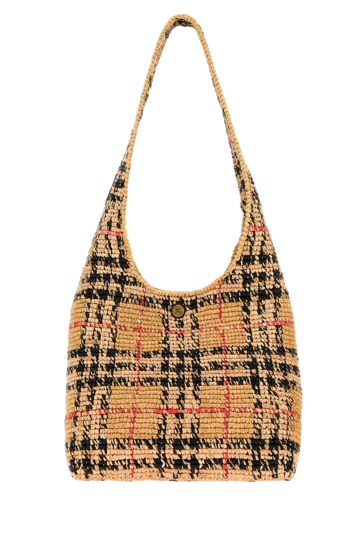 Margate Raffia Hobo Bag by Burberry