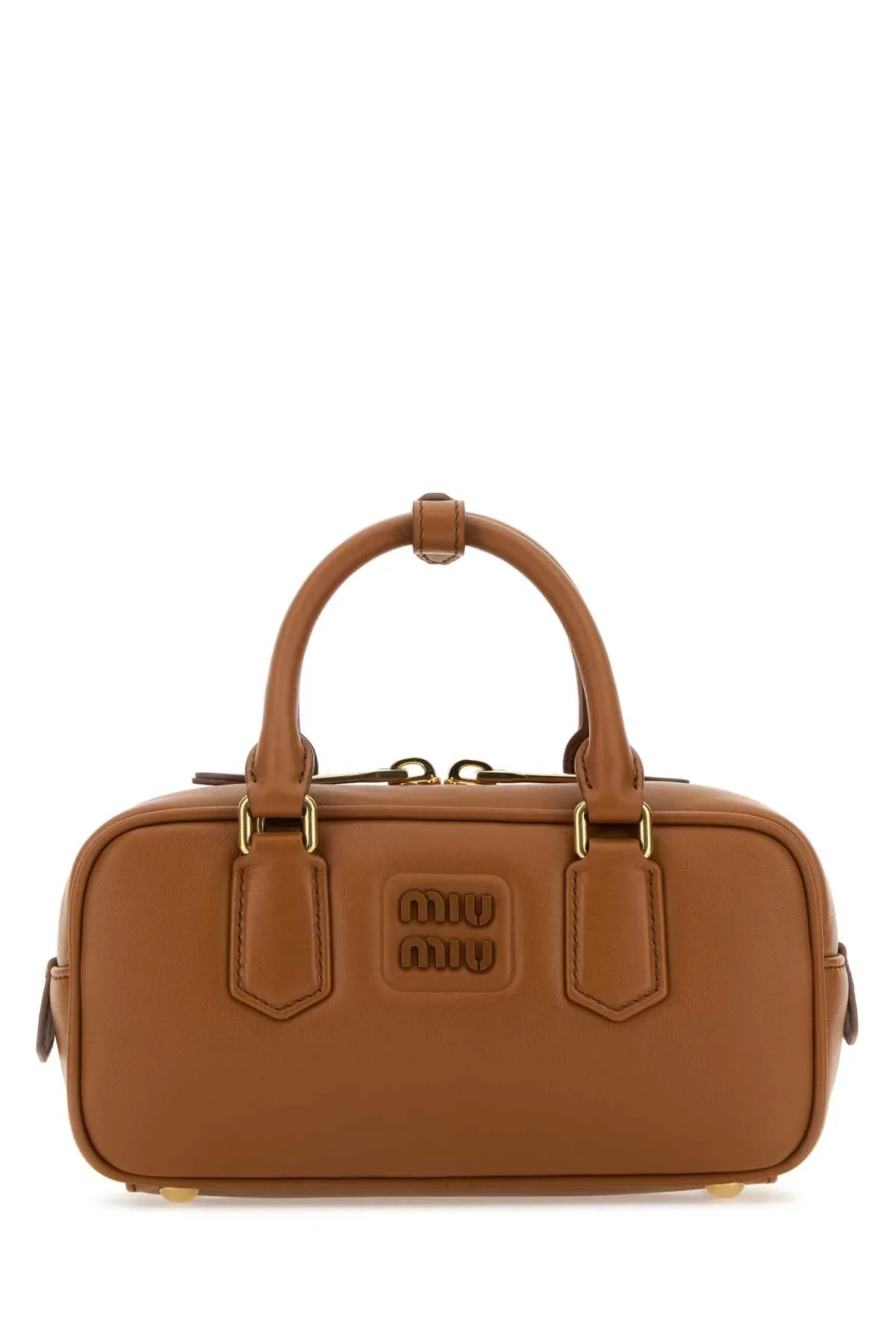 Arcadie Calfskin Leather Top Handle Bag by Miu Miu